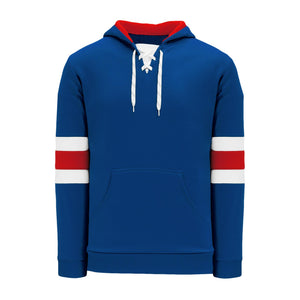 Cheap Custom Light Blue Red-Navy Hockey Lace Neck Jersey Free