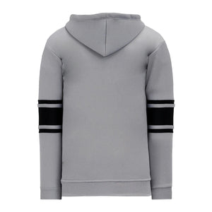 A1845-920 Heather Grey/Black Blank Hoodie Sweatshirt