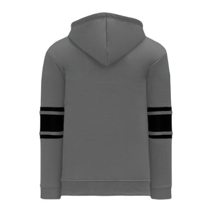 A1845-930 Heather Charcoal/Black Blank Hoodie Sweatshirt