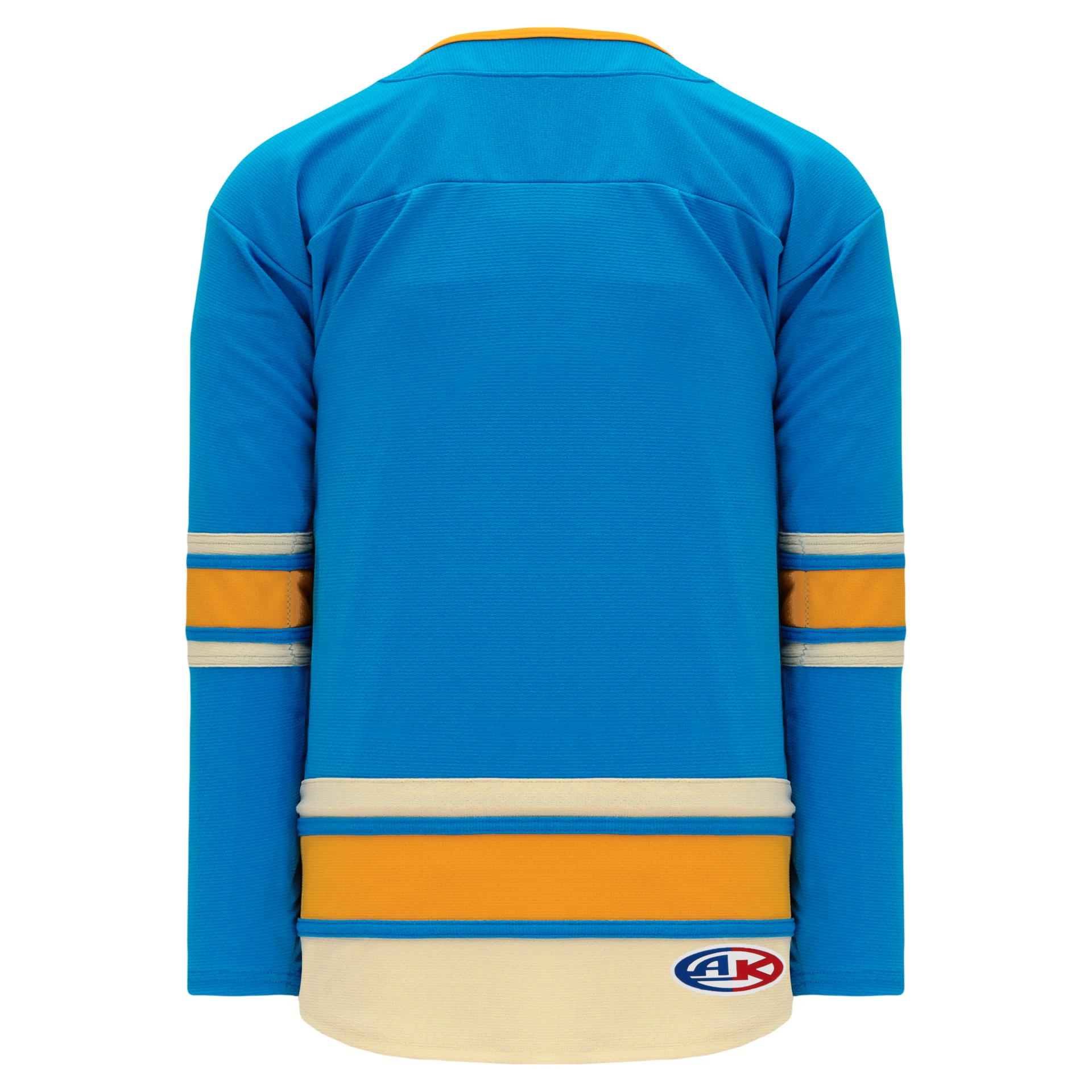 Men's Starter Navy/Blue St. Louis Blues Cross Check Jersey V-Neck Long Sleeve T-Shirt Size: Large