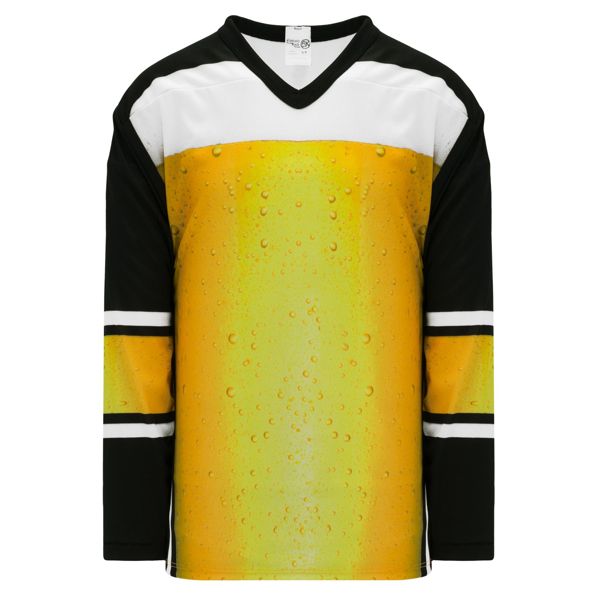 White Black Yellow Sublimated Custom Blank Hockey Jerseys | YoungSpeeds