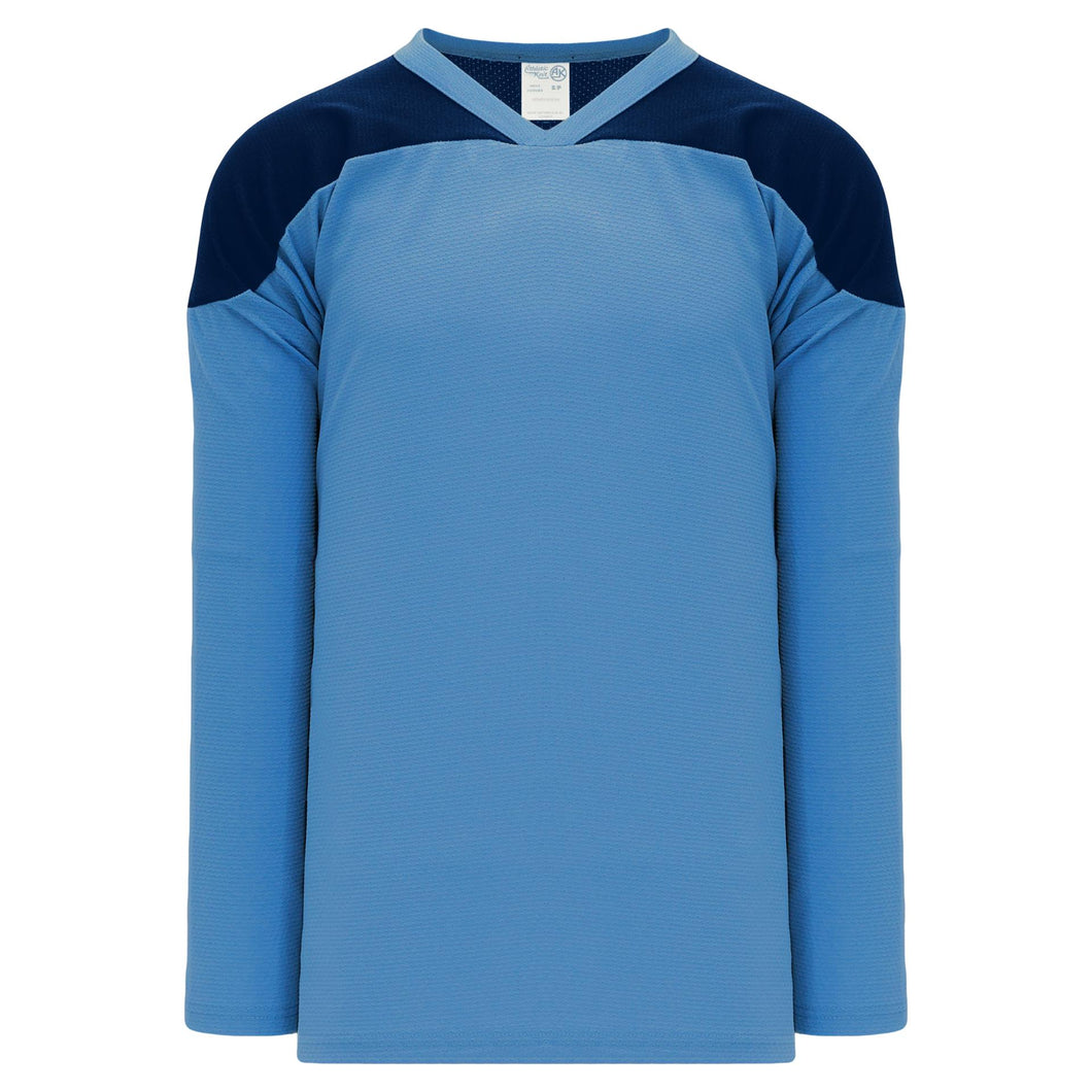 H6100-232 Sky/Navy Practice Style Blank Hockey Jerseys