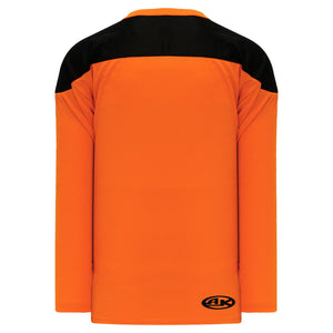 H6100-263 Orange/Black Practice Style Blank Hockey Jerseys