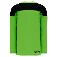 H6100-269 Lime Green/Black Practice Style Blank Hockey Jerseys