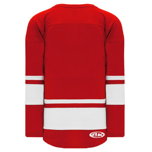 H6400-208 Red/White League Style Blank Hockey Jerseys