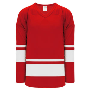 LSP: 20TH ANNIVERSARY RED / WHITE EMBROIDERED HOCKEY JERSEY