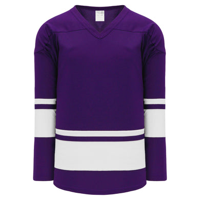 Custom Purple White-Green Hockey Jersey Discount
