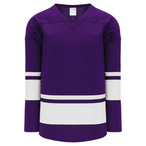 H6400-220 Purple/White League Style Blank Hockey Jerseys