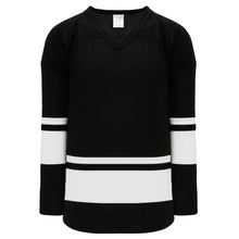 H6400-221 Black/White League Style Blank Hockey Jerseys