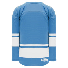 H6400-227 Sky/White League Style Blank Hockey Jerseys