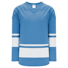 H6400-227 Sky/White League Style Blank Hockey Jerseys