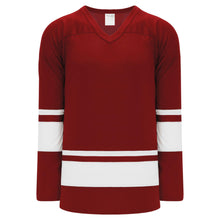 H6400-250 Av Red/White League Style Blank Hockey Jerseys