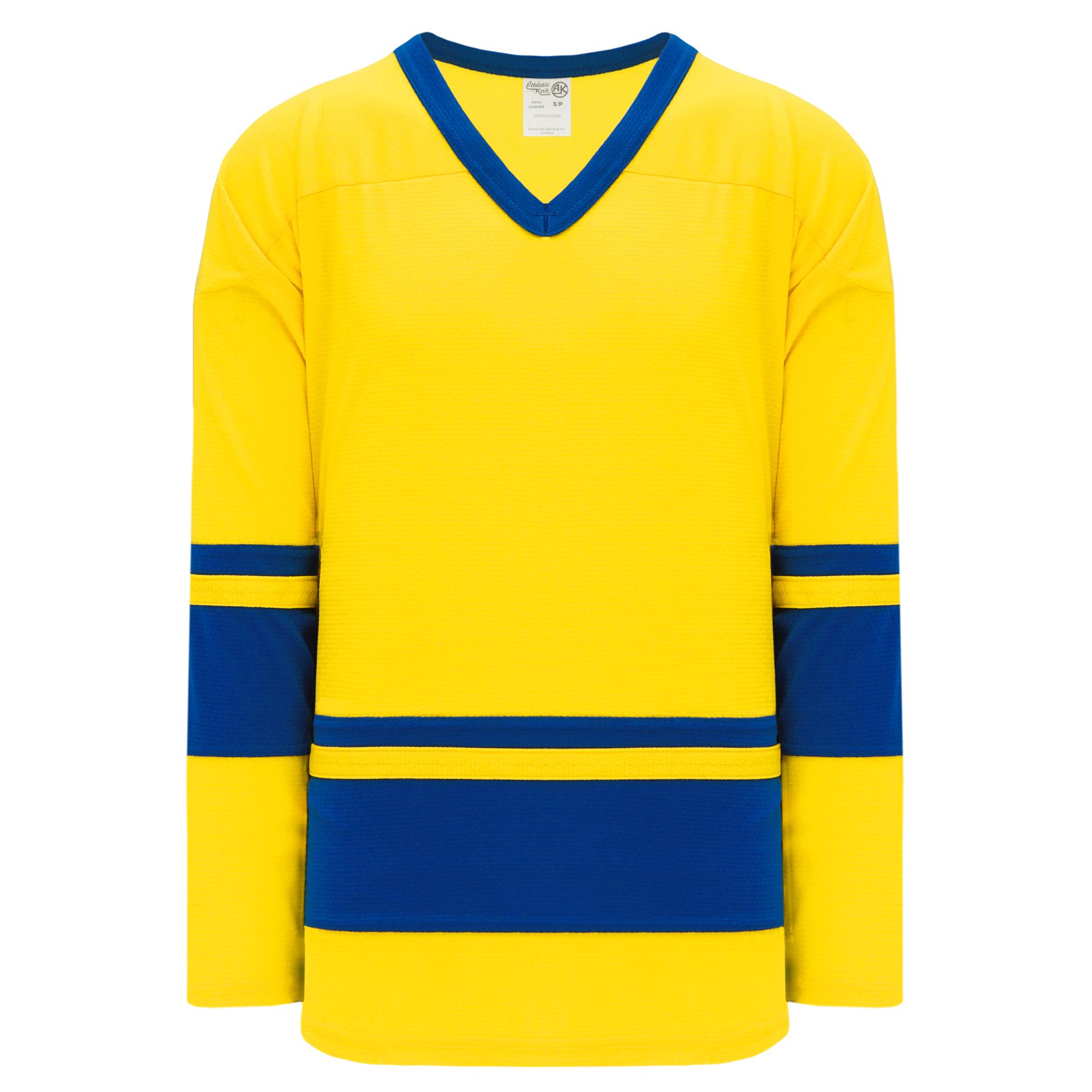 H6400-257 Maize/Royal Blank League Jerseys