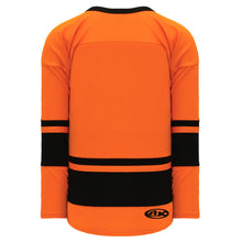 H6400-263 Orange/Black League Style Blank Hockey Jerseys