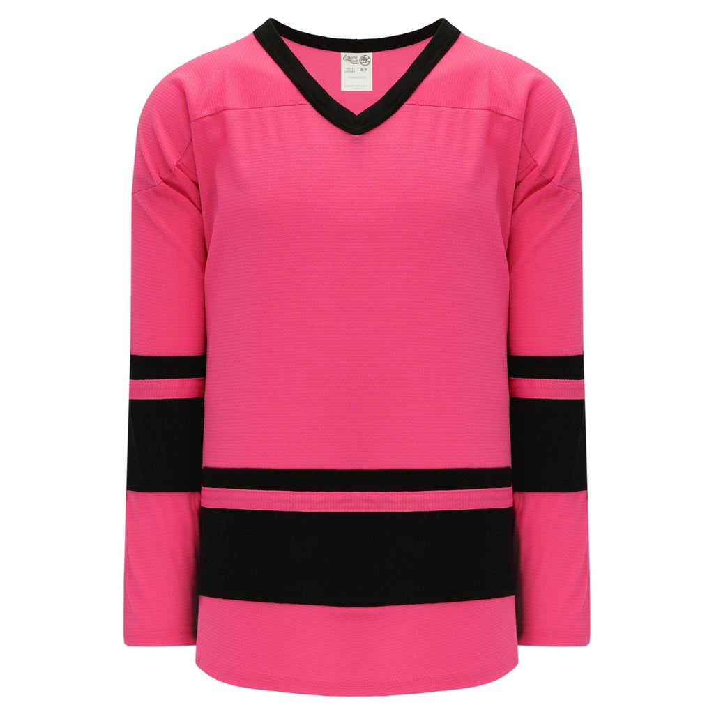 H6400 276 Pink Black League Style Blank Hockey Jerseys BlankHockeyJerseys