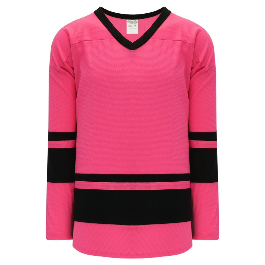 H6400-276 Pink/Black League Style Blank Hockey Jerseys
