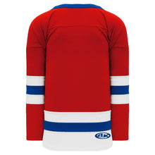 H6500-344 Red/White/Royal League Style Blank Hockey Jerseys
