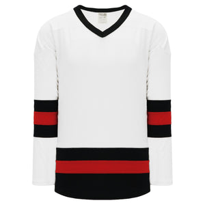 Athletic Knit H6500-426 House League Hockey Jersey - Avalanche Red Black  White