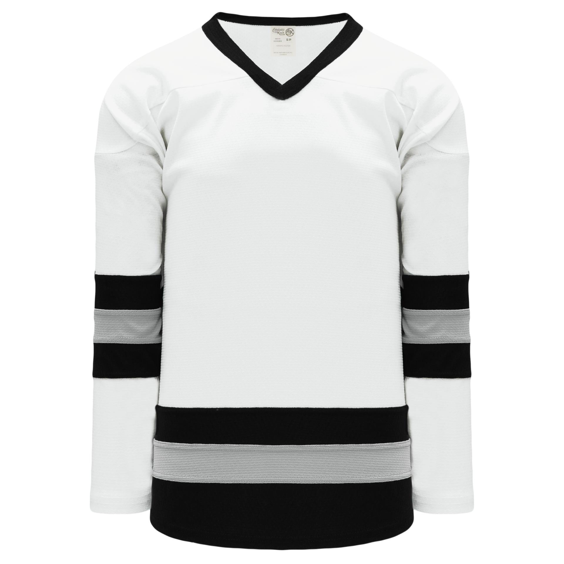 NWT Champion Hockey Jersey Size 40 Medium Men Rare Grey Black White