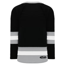 H6500-918 Black/Grey/White League Style Blank Hockey Jerseys
