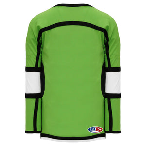 H7000-107 Lime Green/White/Black League Style Blank Hockey Jerseys