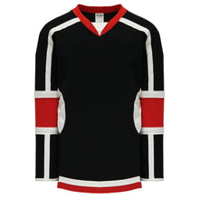 H7000-348 Black/Red/White League Style Blank Hockey Jerseys