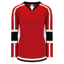 H7000-414 Red/Black/White League Style Blank Hockey Jerseys