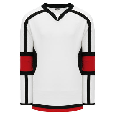 H7000-415 White/Red/Black League Style Blank Hockey Jerseys