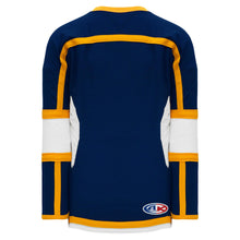 H7000-460 Navy/White/Gold League Style Blank Hockey Jerseys