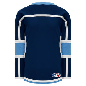 H7000-761 Navy/Sky/White League Style Blank Hockey Jerseys