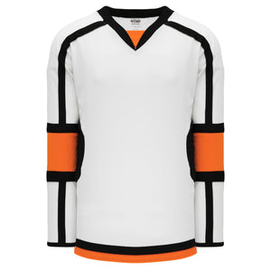 H7000-833 White/Orange/Black League Style Blank Hockey Jerseys