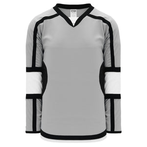 H7000-973 Grey/White/Black League Style Blank Hockey Jerseys