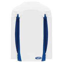 H7100-207 White/Royal League Style Blank Hockey Jerseys