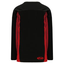 H7100-249 Black/Red League Style Blank Hockey Jerseys