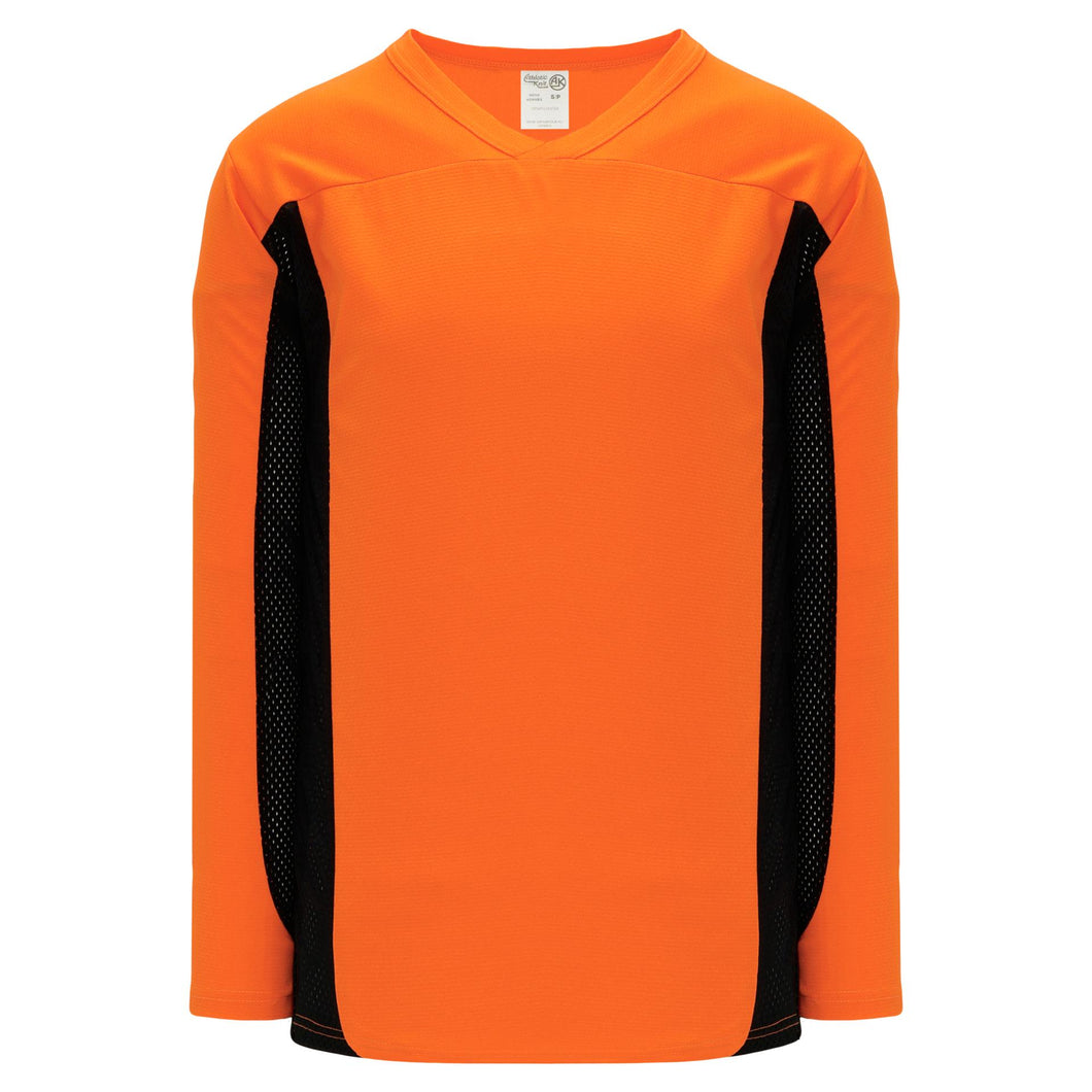H7100-263 Orange/Black League Style Blank Hockey Jerseys
