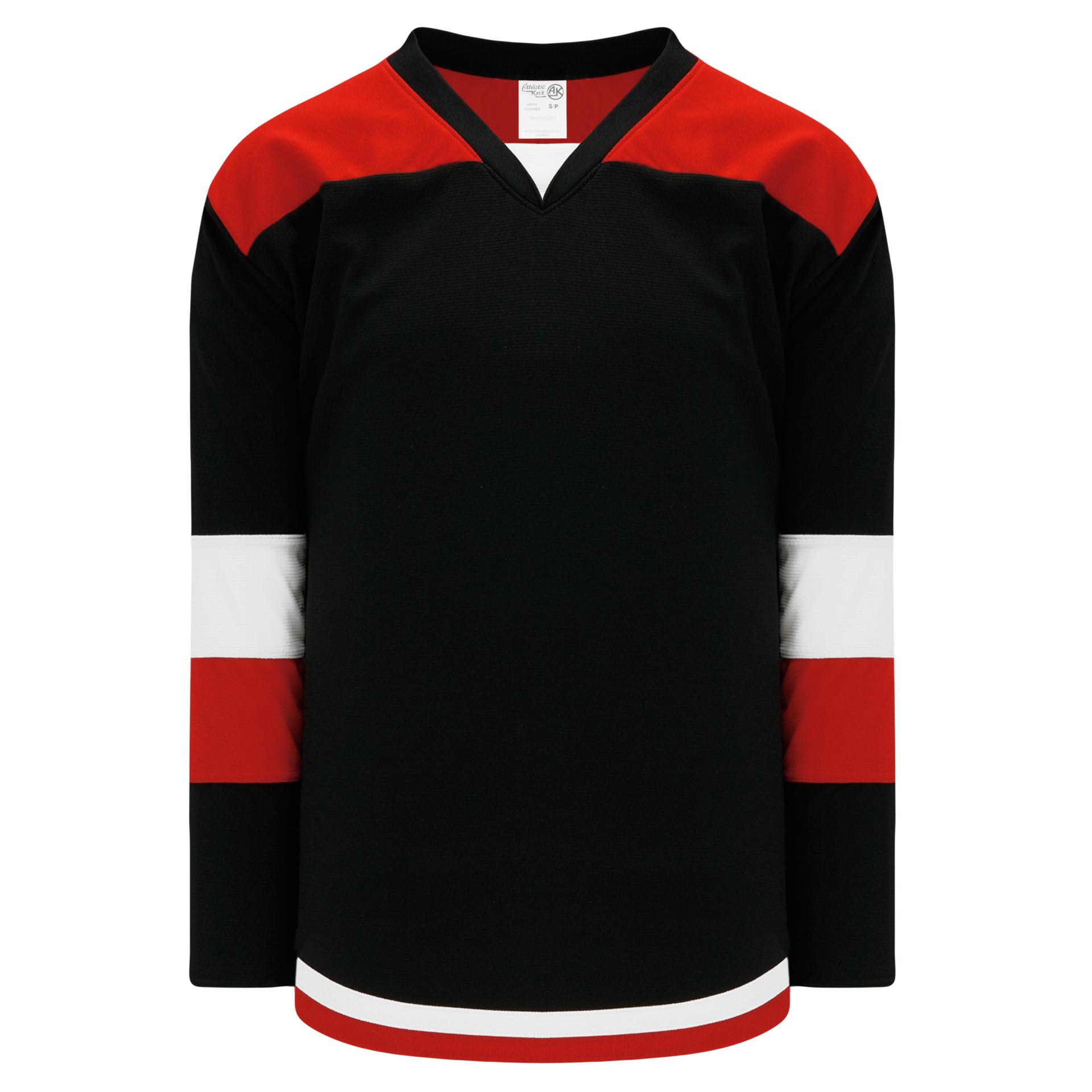 Custom Hockey Jersey Dark Gray Red-Black