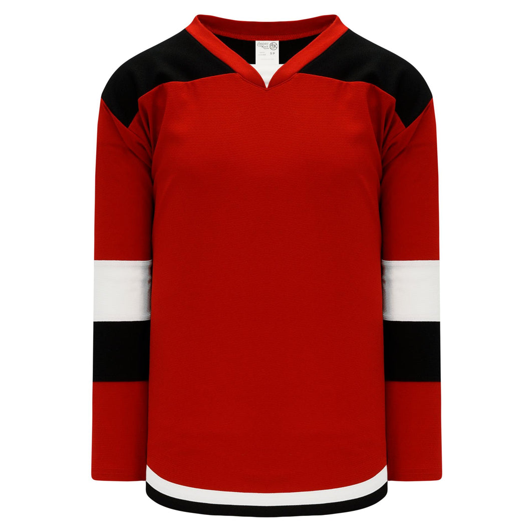 H7400-414 Red/Black/White League Style Blank Hockey Jerseys