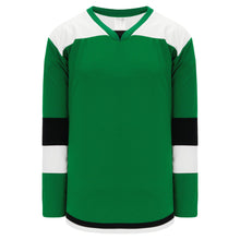 H7400-440 Kelly/White/Black League Style Blank Hockey Jerseys