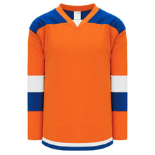 H7400-483 Orange/Royal/White League Style Blank Hockey Jerseys