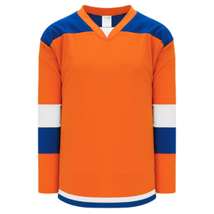 H7400-483 Orange/Royal/White League Style Blank Hockey Jerseys