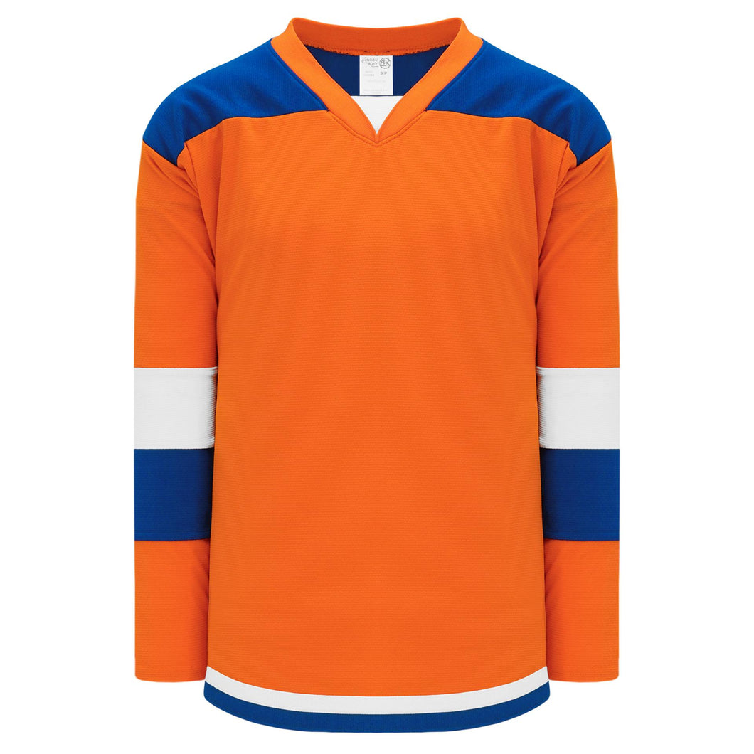 Orange Black Sublimated Custom Blank Team Hockey Jerseys