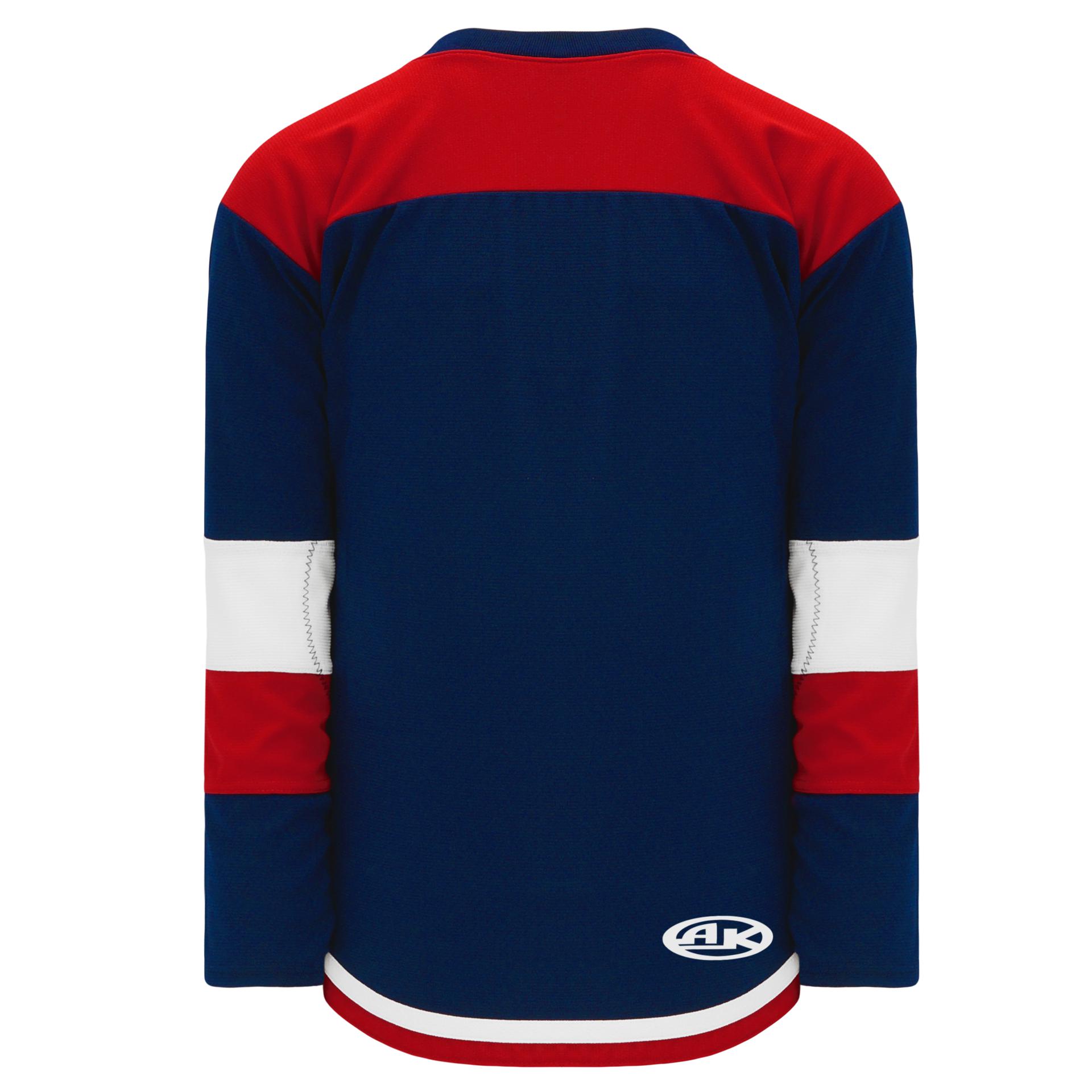 H7400-431 Gold/Navy/White League Style Blank Hockey Jerseys Adult XL
