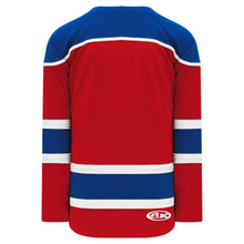 H7500-344 Red/Royal/White League Style Blank Hockey Jerseys