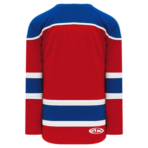 H7500-344 Red/Royal/White League Style Blank Hockey Jerseys