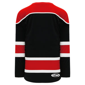 H7500-348 Black/Red/White League Style Blank Hockey Jerseys