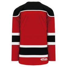 H7500-414 Red/Black/White League Style Blank Hockey Jerseys