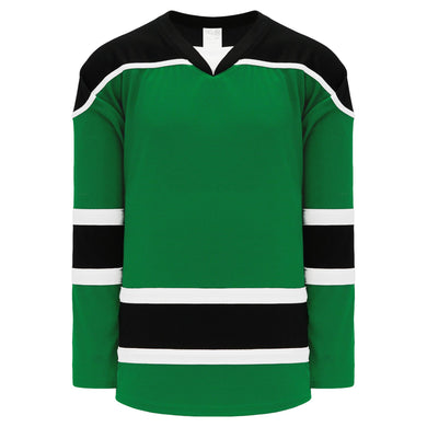 H7500-440 Kelly/Black/White League Style Blank Hockey Jerseys