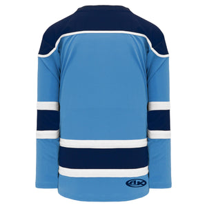 H7500-475 Sky/Navy/White League Style Blank Hockey Jerseys