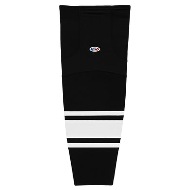 HS2100-221 Black/White Hockey Socks