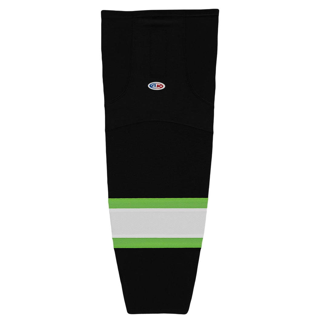 HS2100-247 Black/Lime/White Hockey Socks